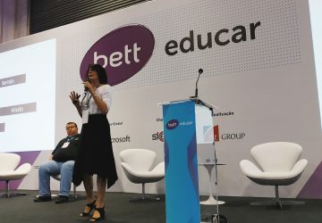 Anna Penido no primeiro dia da Bett Educar 2019 - Geekie