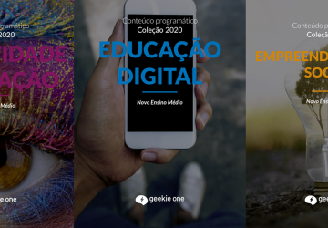 Itinerarios formativos e as capas dos conteúdos programáticos das disciplinas eletivas geekie one para Ensino Médio - InfoGeekie