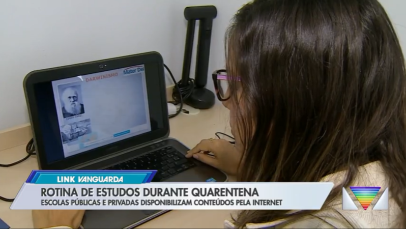 Rede Globo - TV Vanguarda - Rotina de estudos durante a quarentena - 20 abril 2020 - Geekie na mídia