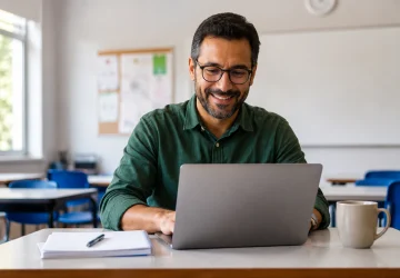 Profissional utilizando inteligência artificial para diretores