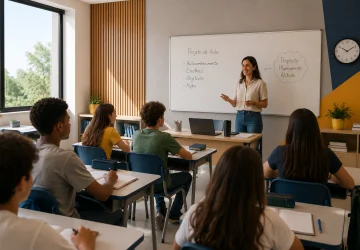 Escola que conta com um parceiro educacional de qualidade